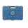 Profibau Werkzeugkoffer 62770 100-teilig, Kunststoff-Klappkoffer blau, Steckschlüsselsatz 1/4 und 1/2 Zoll