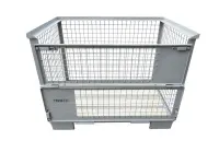 Profibau Euro-Gitterbox 62779 grau lackiert, 800 x 1200...