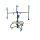 Profibau Gipsplattenheber 62803 blau pulverbeschichtet, höhenverstellbar 150-360 cm, 60 kg Traglast