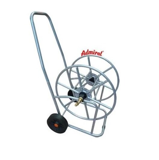 Admi®Depot Schlauchwagen 62818 1,5 mm Stahlrohr, PVC-Räder, für 50 m, 3/4 Zoll
