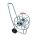 Admi®Depot Schlauchwagen 62818 1,5 mm Stahlrohr, PVC-Räder, für 50 m, 3/4 Zoll