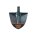 Kapriol Spitzschaufel 62895 Titanium ohne Stiel, 35x30x6 cm, gepresster Stahl