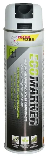 European Aerosols Colormark Ecomarker Markierfarbe 62984 weiß, 500 ml, abwaschbar, umweltfreundlich