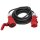 Profibau Gummi-Verlängerungskabel 63010 schwarz mit Phasenwendestecker, H07RN-F 5G2,5, 400 V / 16 A, 5 m