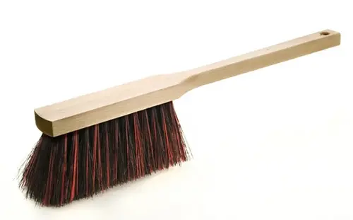 Profibau Handfeger 63034 Arenga / PET Kunstfaser Rot, 430 mm, Unlackiertes Holz, Für Groben Schmutz