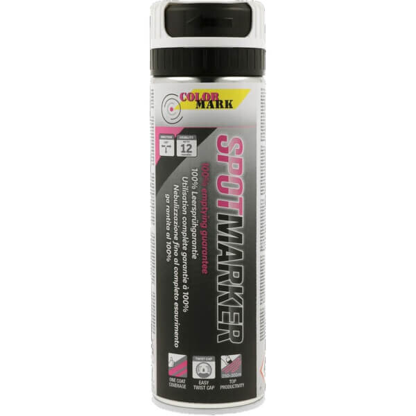 ColorMark Spotmarker Fluo 63082 Weiß, 500 ml, mit Kippventil und Sicherheitskappe