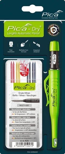 Pica Dry Blister Bundle 63108 Basis-Set, Tieflochmarker mit Minenset