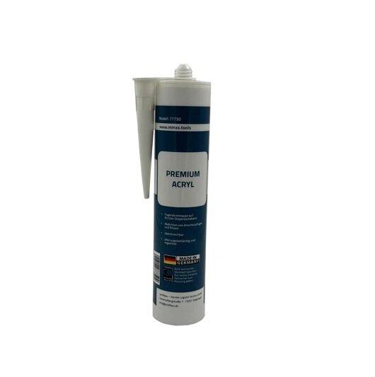Profibau Acryl Fugendichtmasse 77750 Weiß, 310 ml, Überstreichbar, für Innen und Außen