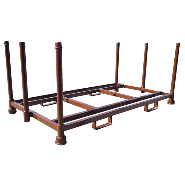 Transportgestell für Bodenschutzplatte Fahrlplatten 800x1200mm lackiert 6 abnhembare Holme