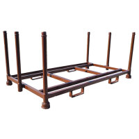 Transportgestell für Bodenschutzplatte Fahrlplatten 800x1200mm lackiert 6 abnhembare Holme