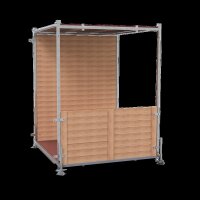 Schake Fußgängertunnel Anfangs- und End-Element Typ AE 112600AE-SET, Holz/Stahl verzinkt, Durchgang 1850 x 2480 mm