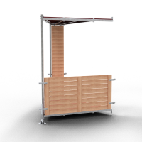 Schake Fußgängertunnel Eckelement 112600A-SET Typ A, 45°, Durchgangshöhe 2480 mm