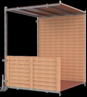 Schake Fußgängertunnel Mittelstück Element 112600M-SET Typ M, Holzverkleidung, Durchgang 1850 x 2480 mm