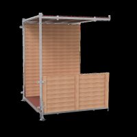 Schake Fußgängertunnel Mittelstück Element 112600M-SET Typ M, Holzverkleidung, Durchgang 1850 x 2480 mm