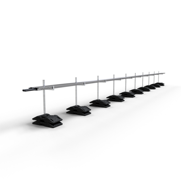 Schake Kabelrinnensystem Set 304030K-SET mit Deckel und Fußplatten, 3000 x 300 x 60 mm