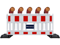 Schake Absperrschrankengitter Set 33420KAD2-SET2 mit 20 Gittern und 21 Fußplatten, auf Lager- und Transporttraverse, TL-Fußplatte K1 30 kg