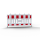 Schake Absperrschrankengitter Set 33420KAD2-SET2 mit 20 Gittern und 21 Fußplatten, auf Lager- und Transporttraverse, TL-Fußplatte K1 30 kg