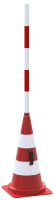 Schake Rangierhilfe Leitkegel 3L751TL2E rot/weiß, 750 mm, Folie Typ RA2/B