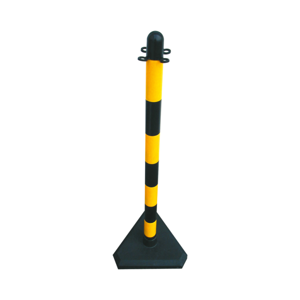 Schake Kettenständer 4040KBS Kunststoff Gelb/Schwarz, Dreieckiger Fuß, Ø 40 mm, 900 mm Länge