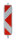 MÜBA Pfeilförmiges Kunststoffbakenblatt BS105-122 Folie RA 1/A, Weißer Bakenkörper, 5 Schraffurtypen, Ohne BASt-Prüfung, 1320 x 290 mm, Vierkantfuß 60 x 60 mm