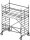 MÜBA Alu-Fahrgerüst BS105-135 Typ 150, Arbeitshöhe 3,3 - 13,65 m, Plattform 1,30 x 2,50 m