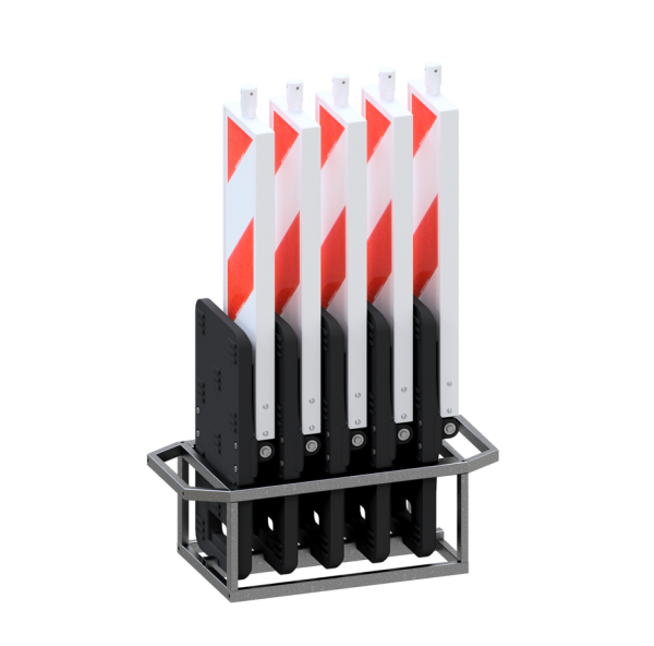 Schake Klappbaken Set V36080-SET2, 5 Klappbaken mit Transportbox