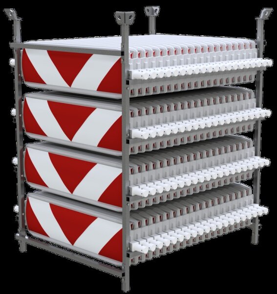 Schake Baken Set V36NOX-80-SET, 80 Stück, mit Lager- und Transportgestell