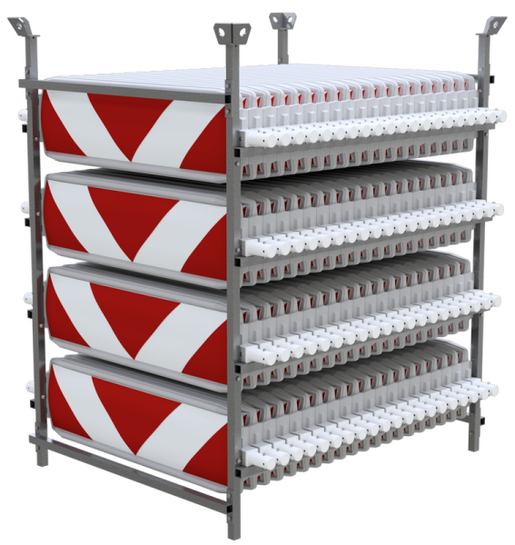 Schake Baken Set V36NOX-80-SET, 80 Stück, mit Lager- und Transportgestell