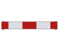 Schake Warnschild mit Rohrschellen V632020, 800 x 110 mm,...