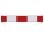 Schake Warnschild mit Rohrschellen V632020, 800 x 110 mm, für Ø 48 mm Rundrohr