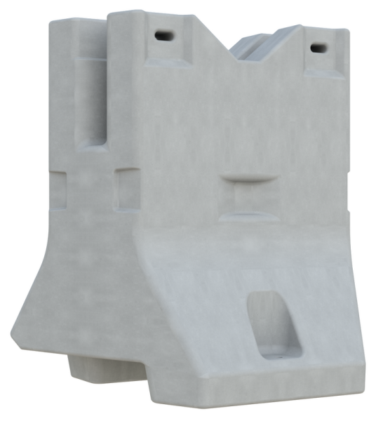 Schake Betonleitwand Winkelstück BS126-V3F200-W, für Kurvenbereiche, 415 kg