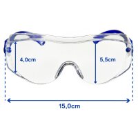 Dräger X-pect 8120 Überbrille R58248 klar, 10 Stück, kratzfest, EN 166 zertifiziert