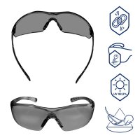 Dräger X-pect 8321 Schutzbrille R58269 Grau, 10 Stück, Anti-Beschlag, Anti-Kratz