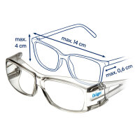 Dräger X-pect 2400 Überbrille 128 klar und grau, Polycarbonat, Anti-Beschlag
