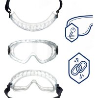 Dräger X-pect 4400 Vollsichtbrille 129 Klar und...