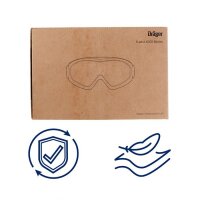 Dräger X-pect 4400 Vollsichtbrille 129 Klar und Schwarz, Acetat, für Brillenträger