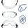 Dräger X-pect 4400 Vollsichtbrille 129 Klar und Schwarz, Acetat, für Brillenträger