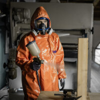 Dräger Chemikalienschutzanzug SPC 4400 139 CLF orange, Größe S-XXXL, flüssigkeitsdicht, begrenzt wiederverwendbar