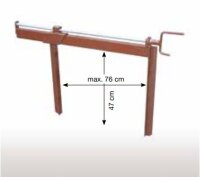 MÜBA Schalungszwinge 76 15090 lackiert, schraubbar, Spannweite 76 cm, Schenkellänge 47 cm