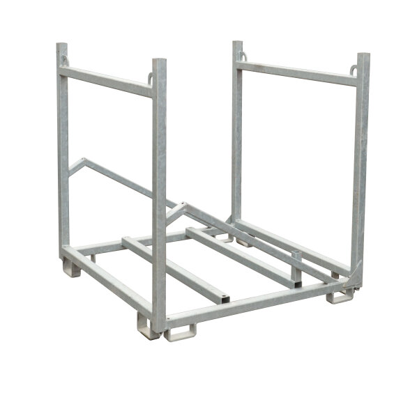 MÜBA Palette für AS-Absturzgitter 13048 verzinkt, für 45 Absturzgitter, 1,21 x 1,21 x 1,29 m