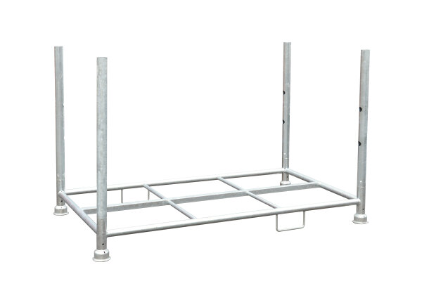 MÜBA Stapelpalette für 20 Absperrschrankengitter 15189 verzinkt, 184 x 97 x 106 cm, 2500 kg Auflast