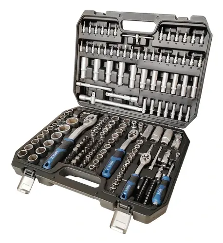 Steckschlüsselsatz 61496 171-teilig, 1/4, 3/8 und 1/2 Zoll, Klappkoffer