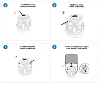 Profibau Nackenschutz DURO 62765 grau, für Bauhelm,...