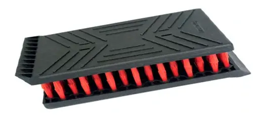 Profibau Kellenbürste 63250 mit Nylonborsten, 17 x 10 x 4 cm, mit Schaber und Handschutz