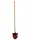 Profibau Frankfurter Schaufel 63252 aus Ergal-Aluminium mit Holzstiel, 1390 mm, 1,1 kg