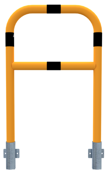 Schake Schutzbügel V465_21WBG Stahlrohr mit Querholm für Wandmontage, Ø 60 x 2,5 mm, herausnehmbar, 1200 mm Gesamthöhe