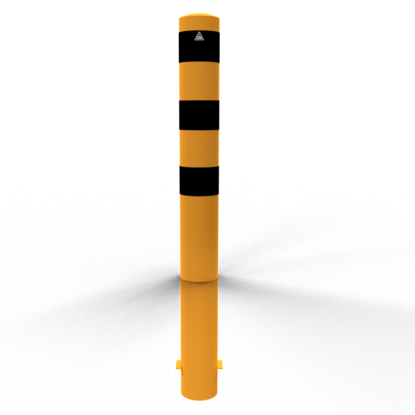 Schake Absperrpoller V40150BG Stahlrohr Gelb/Schwarz, Ø 152 x 3,2 mm, feuerverzinkt