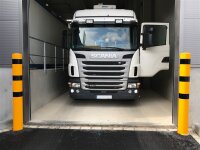 Schake Absperrpoller V40150BG Stahlrohr Gelb/Schwarz,...