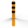 Schake Absperrpoller Stahlrohr V40190BG Gelb/Schwarz, Feuerverzinkt, Ø 193 x 3,6 mm