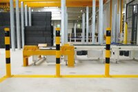 Schake Absperrpfosten BS126-V470BG Stahlrohr Gelb/Schwarz, 70 x 70 mm, 900 mm Überflur